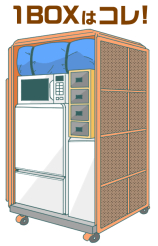 単身パックのボックスカーゴ