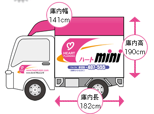 ハート引越センターのミニトラック引越便